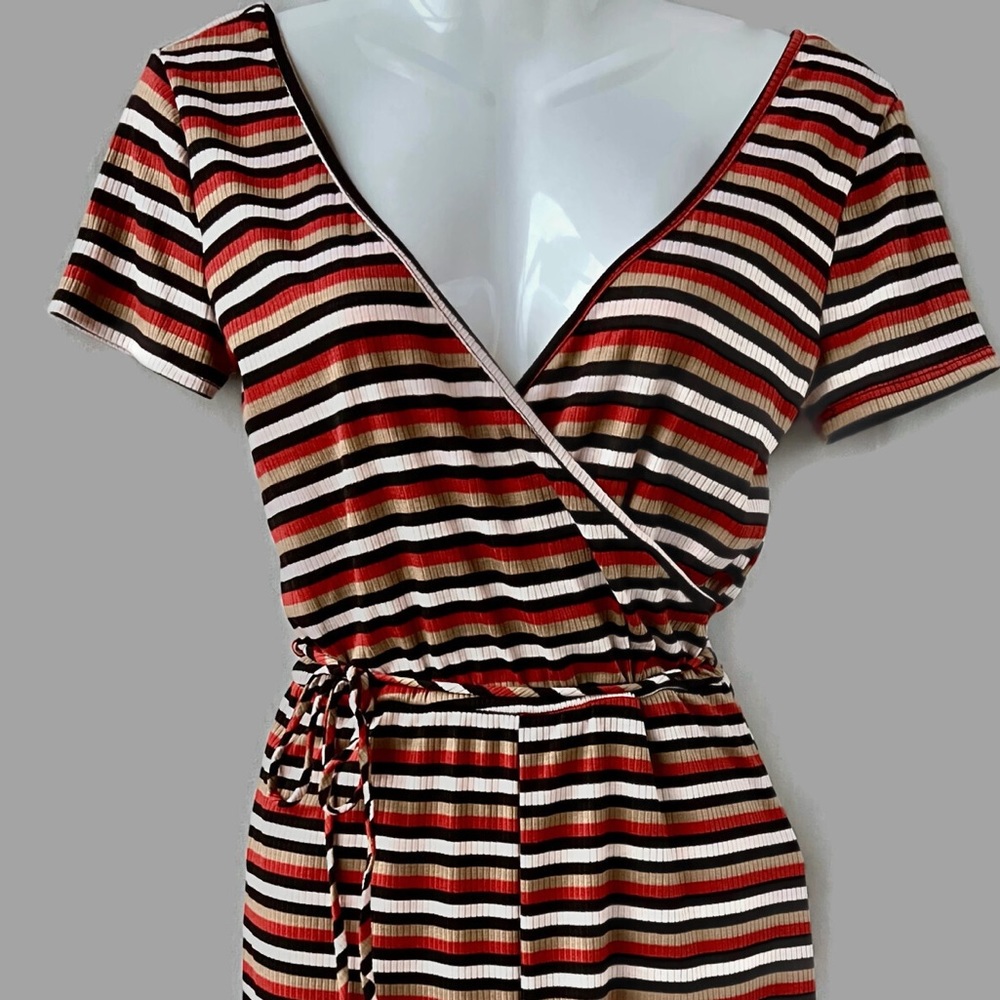 *Final Offer* Urban Outfitters NWOT Surplice Stripe Jumpsuit, Small - Picture 3 of 12